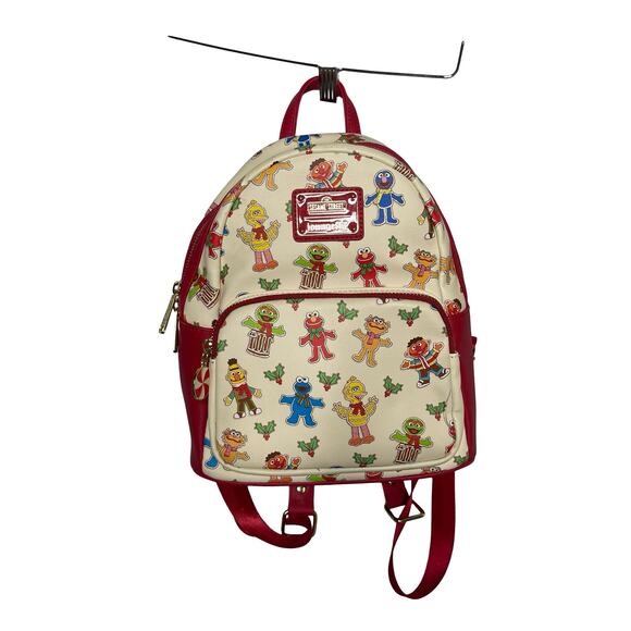 Loungefly Handbags - Loungefly Christmas Sesame Street mini backpack LIMITED EDITION